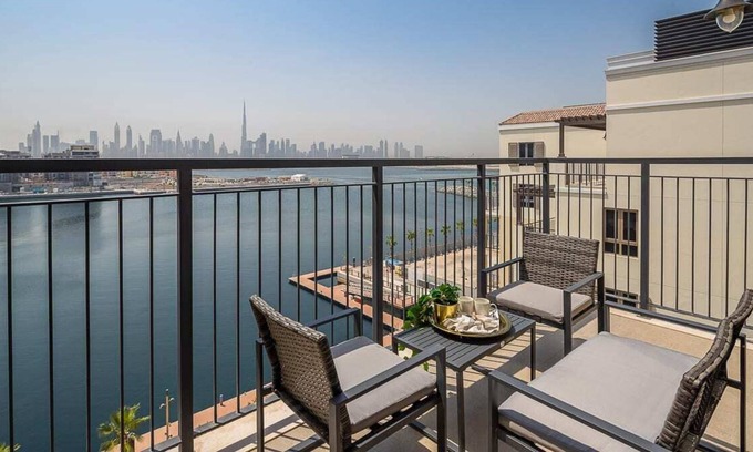 Dubai Apartment | Modern 1BR in Port De Lamer w/ Amazing Sea Views!