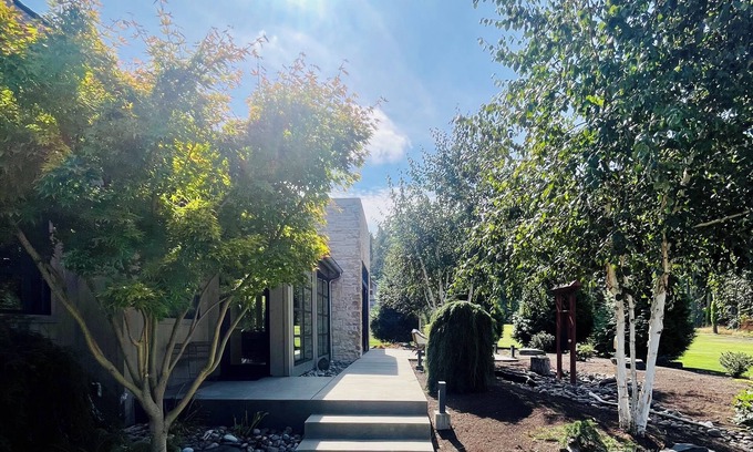 Gig Harbor House | Modern 2-bedroom with views on acreage w/sport court/pickle-ball on Fox Island