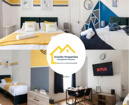 Wallasey Apartment | Modern 5-Bedroom House with 8 Beds, Perfect for Contractors, Extended Stay Savings