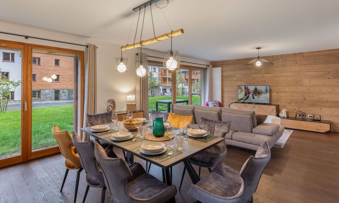Megeve Apartment | Modern Apartment with 3 Bedrooms, Garage, Ski Room, Near Megève Village