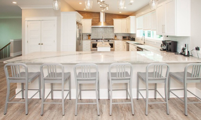 Sandbridge House | Modern beach home with elevator, private outdoor pool, hot tub & washer/dryer