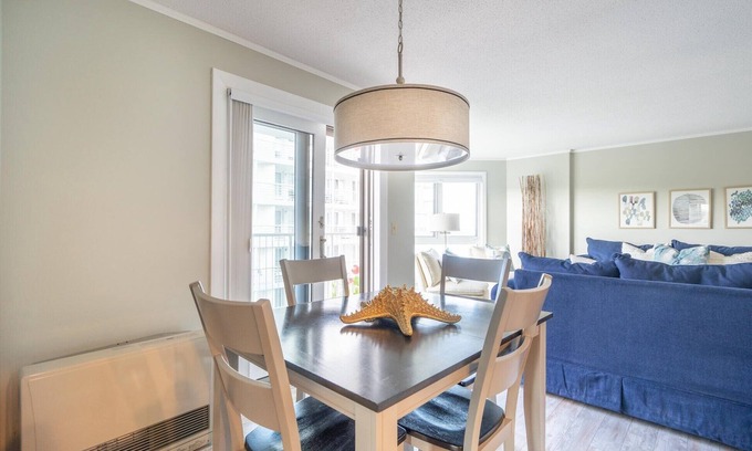 Scarborough Condo | Modern beachfront condo with balconies overlooking beach and ocean in O.O.B.