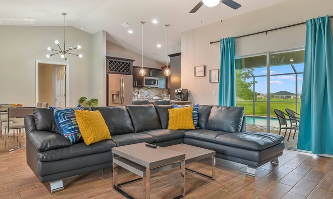 Diplomat House | Modern Coastal 3 Bedroom Villa with Salt Water Heated Pool & Office!