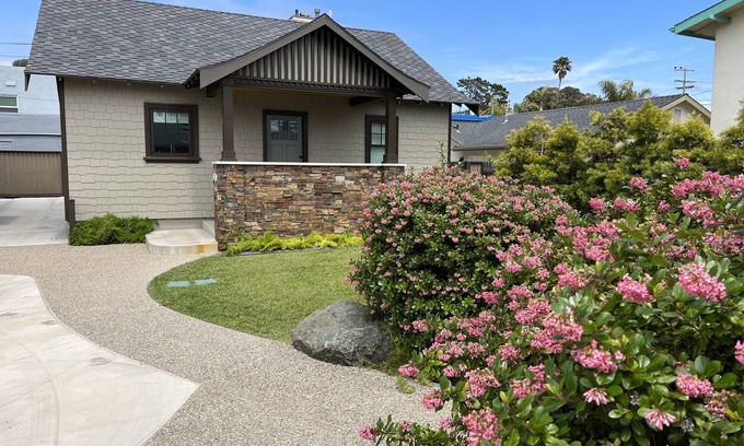 Downtown Cottage | modern cottage with yard and play area and parking in downtown Pismo!