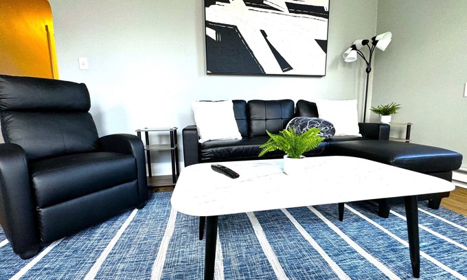 Wilmington Apartment | Modern Cozy walk up with King Bed