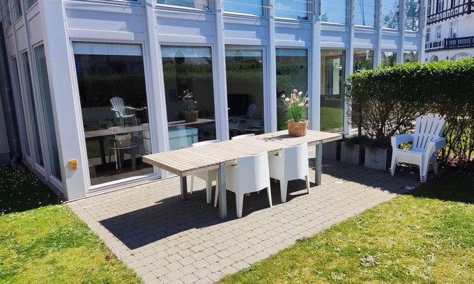 De Haan Apartment | Modern duplex apartment, ground floor with garden within walking distance of the sea