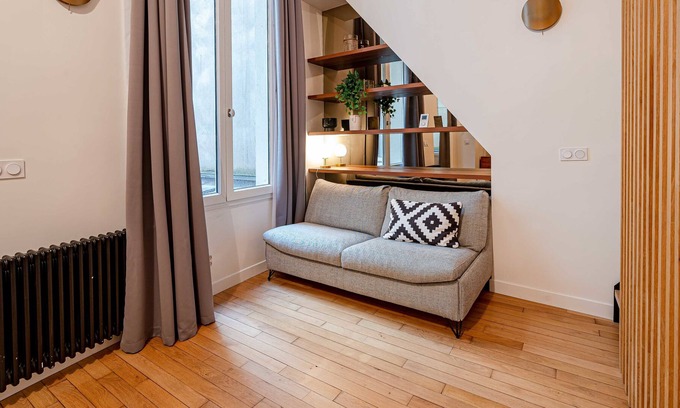 Quartier du Mail Apartment | Modern flat in Montorgueil /Palais Royal - MOBILITY LEASE