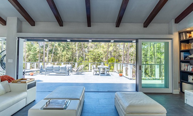 Del Monte Forest House | Modern gated estate a healthy walk to the Lodge and Golf. Near RLS