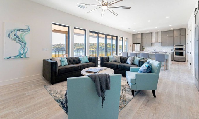 Highland Lake Estates House | Modern Hill Country Retreat with Views, Hot Tub, Fire Pit & Games