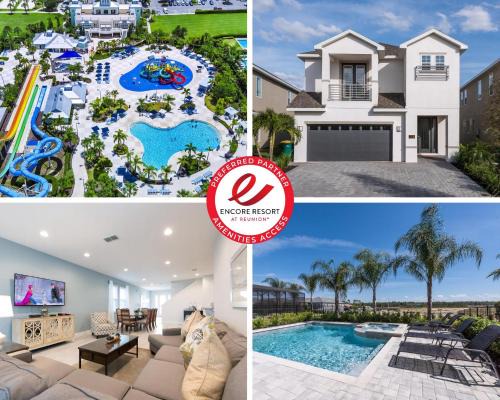 West Kissimmee House | Modern Home Near Disney With Private Pool, Media Room And Waterpark & Resort Access At Encore Resorts Reunion - 7576Mr
