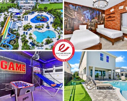 West Kissimmee House | Modern Home Near Disney With Private Pool, Media, Game & Themed Rooms With Waterpark & Resort Access At Encore Resorts Reunion - 384Sf