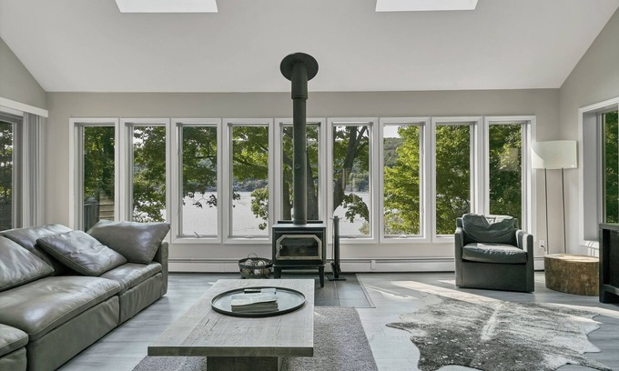 Greenwood Lake House | Modern Lakefront | Dock Hot Tub Game Room