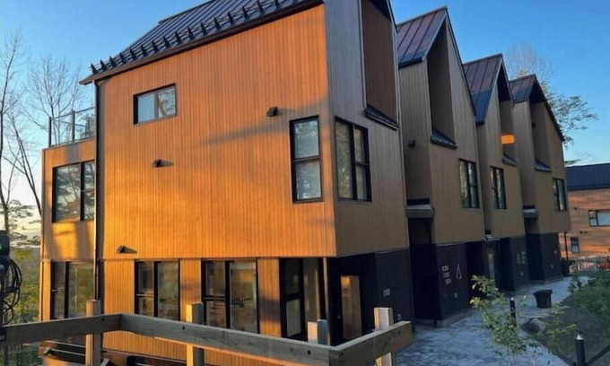 Bromont Condo | Modern ski-in/ski-out 3-bedroom condo nestled in the forest in Bromont
