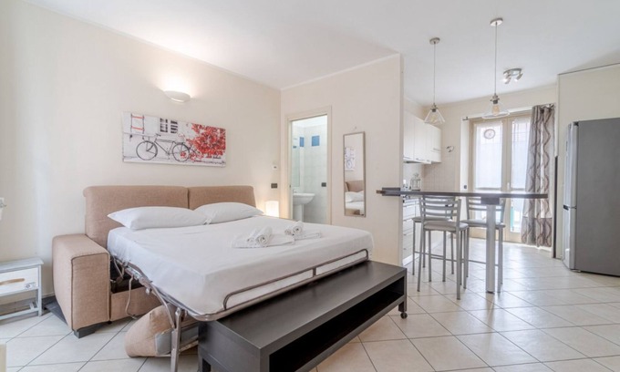 San Donato Apartment | Modern studio apartment perfect for 3 people and equipped with every comfort is located a few meters from Piazza Statuto, from where the famous Via Garibaldi starts, a pedestrian street in the center of Turin. In 10 minutes on foot you can also reach the