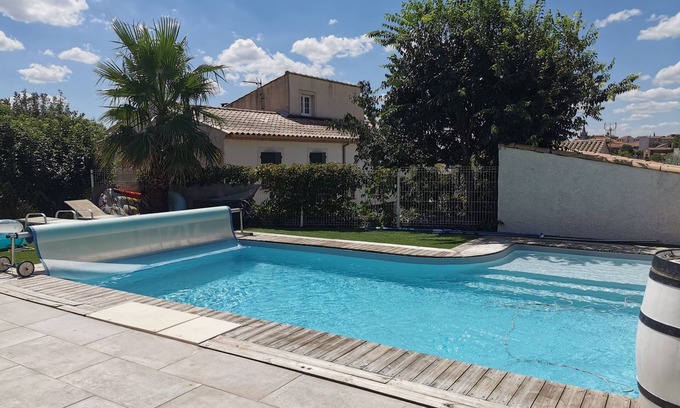 Murviel-les-Beziers Villa | Modern villa with private pool 9 pers