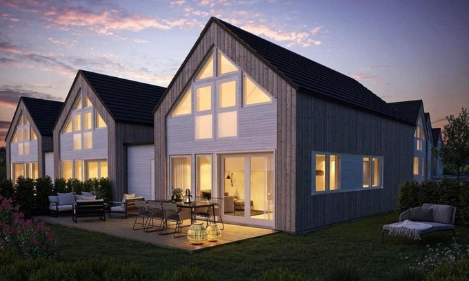 Ny Hellesund House | Moderne hytte rett ved sjøen, familievennlig beliggenhet i Åros