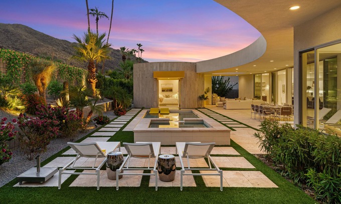 Historic Tennis Club House | Modernism Week 2024 Featured Estate- Elite 4 Bedroom Property | A Louisa Davis Property