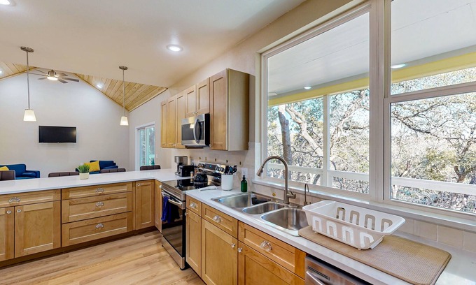 Spring Branch House | Modernly updated private home with balcony & chef's kitchen - near Canyon Lake