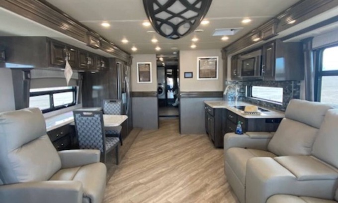 Polson House | Motorcoach in QUIET, private meadow in the Mission Mountains for rent