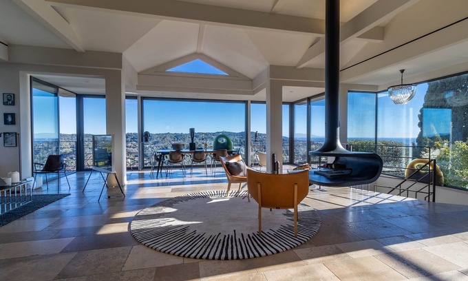 Mougins Villa | Mougins Collection - House with waterfall pool, sea and mountain views