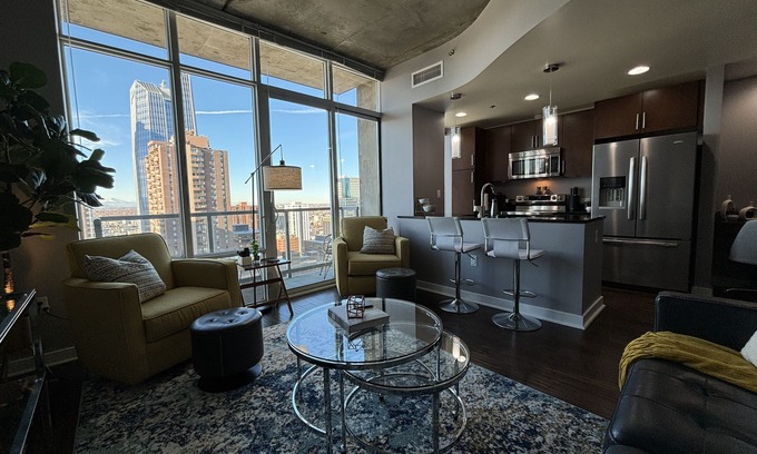 Downtown Denver Condo | Mountain and city views~Spire luxury Condo