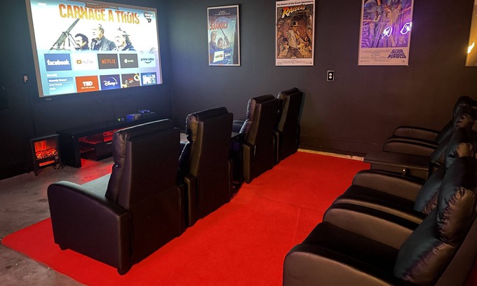 Talbot's Corner House | Movie Theater & Rooftop Luxury 3BR, 3.5BA Home with Nashville skyline view