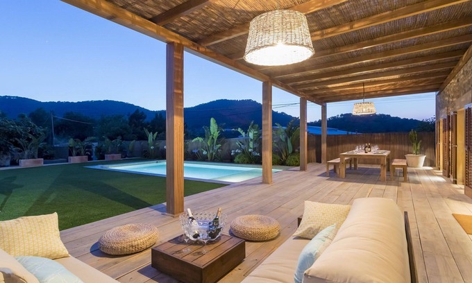 Sant Josep de sa Talaia Villa | My Rental Homes - Villa Allegra with private pool, garden and uncovered parking