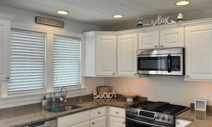 Sea Isle City Condo | Nestled one block from the bay, and a short walk to the beach.