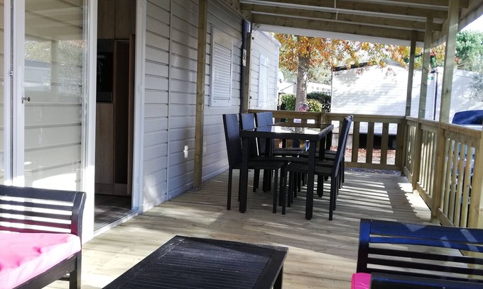 Gastes House | NEW 3 BEDROOM MOBILE HOME in 4* campsite ENVIRONMENT NATURE