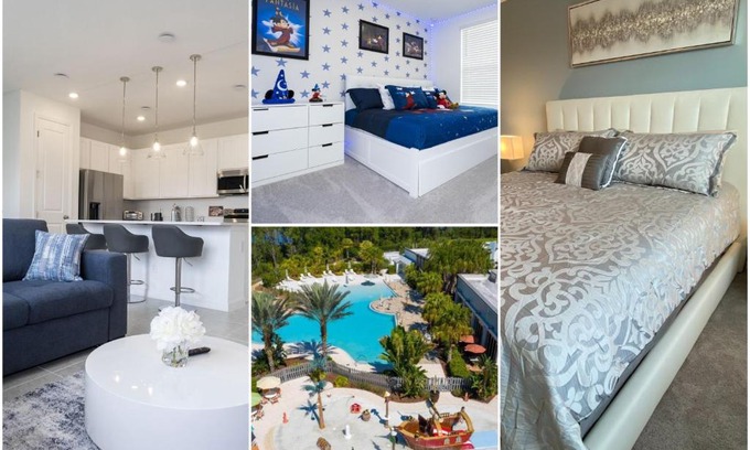Davenport Villa | New 3Bed Resort Style Townhome with Mickey Sorcerer Room, 20 Min to Disney!