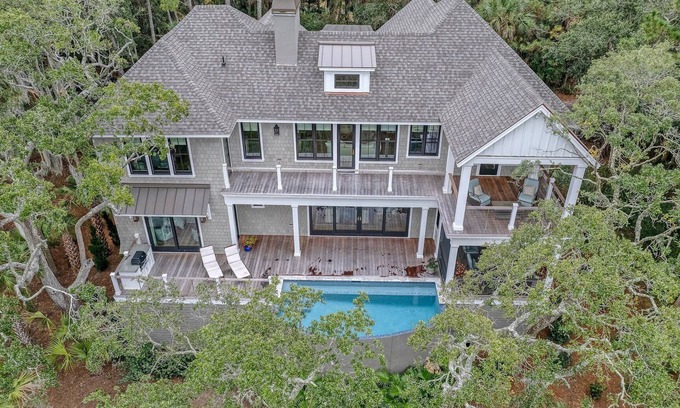 Vanderhorst Plantation House | New Build, pool, marsh views