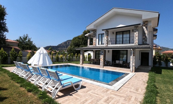 Dalyan Villa | NEW BUILT BEAUTIFUL 3 BEDROOM PRIVATE POOL VILLA IN DALYAN CENTER GULPINAR AREA!