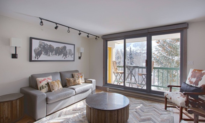 Beaver Creek Condo | NEW! COMPLETELY RENOVATED! Mountain Views ski-in/ski-out chairlift 20 yds away