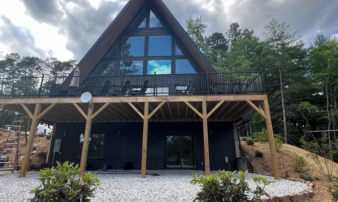 Bryson City Cabin | NEW CONSTRUCTION BRYSON CITY A-FRAME- Less than a mile to downtown Bryson City!