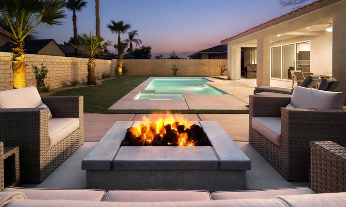 Bermuda Dunes House | New House, Near Everything! 4BR w/Pool, Hot Tub & Fire-pit (Sleeps 10)