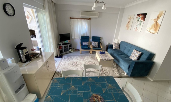 Fethiye City Center Apartment | NEW LISTING! Ocean Beach Club 2 Bedroom Ground Floor Apartment.