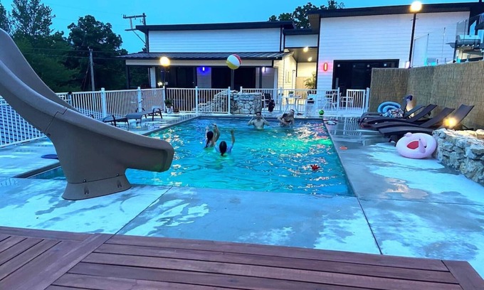 Indian Point Villa | New Poolside Villa w/Game Room & Hot Tub! 3 Min to SDC, 15 Min to Branson Strip
