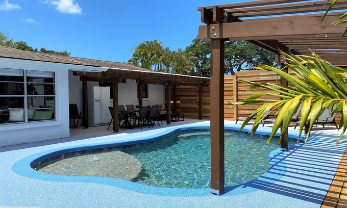Ridge Wood Heights House | NEW! The Dunes-Private Heated Pool, Hot Tub, Private backyard-5mi to beach