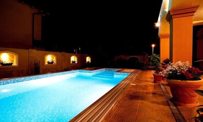 Siofok Aranypart Villa | New villa with air conditioner in Siofok with large pool, just 100m from beach