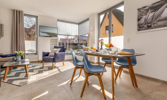 Ostseebad Prerow Apartment | Newly built, dreamlike vacation apartment with sauna and fireplace in the Baltic Sea resort of Prero