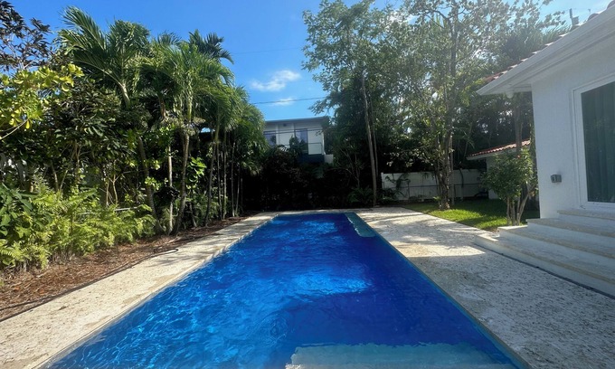 Morningside Cottage | Newly renovated guesthouse w/private pool in gated Morningside Miami