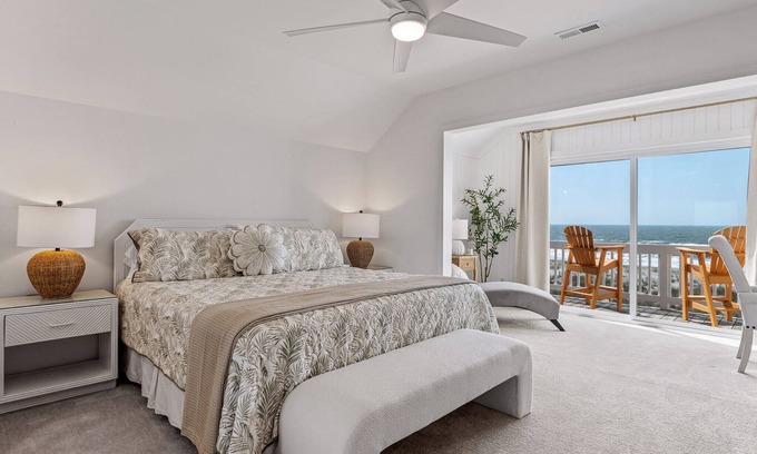 Holden Beach House | Newly Renovated Oceanfront Home w/Private Heated Pool, Hot Tub & Tent Service