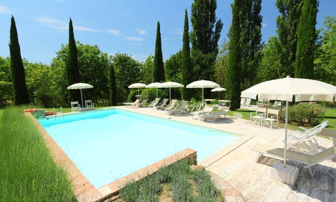 Rapolano Terme Villa | Nice apartment in villa for 5 people with pool, WIFI, TV and patio