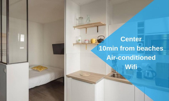 Thiers Hotel | Nicelidays - Le Berlioz - city central - 7min from beaches