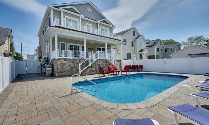 Point Pleasant Beach House | NJ111 | Luxury Home 7BRs 4baths w/Private Pool, Designer Features & more!