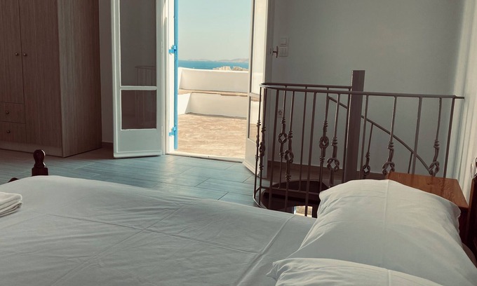 Agios Ioannis House | Notte d'Agosto-Sleeps 5-Private Balcony-Sea View