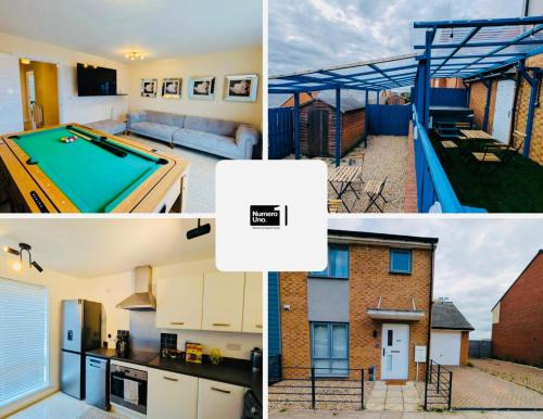Newcastle-upon-Tyne House | Numero Uno Luxe Retreat 3BR 3 Baths Hot Tub wifi