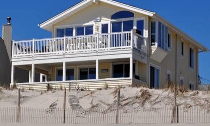 North Beach Haven House | Ocean Front 1st floor duplex with expansive views in Brant Beach with private.