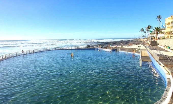 Punta del Hidalgo Apartment | Ocean Studio with Pool & Sea Views