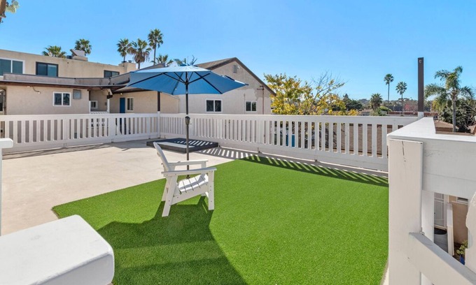 Point Loma Heights Apartment | Ocean View 1 Bedroom nhuge deck, gated, parking